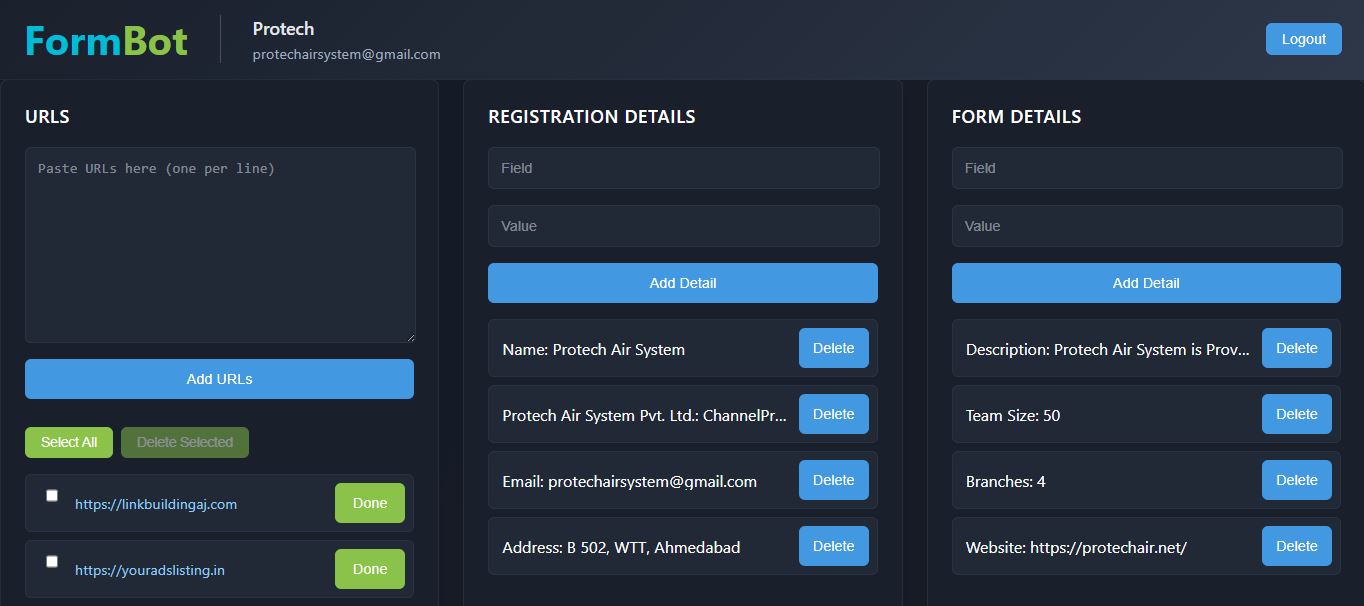 AI FormBot for intelligent data collection Ahmedabad