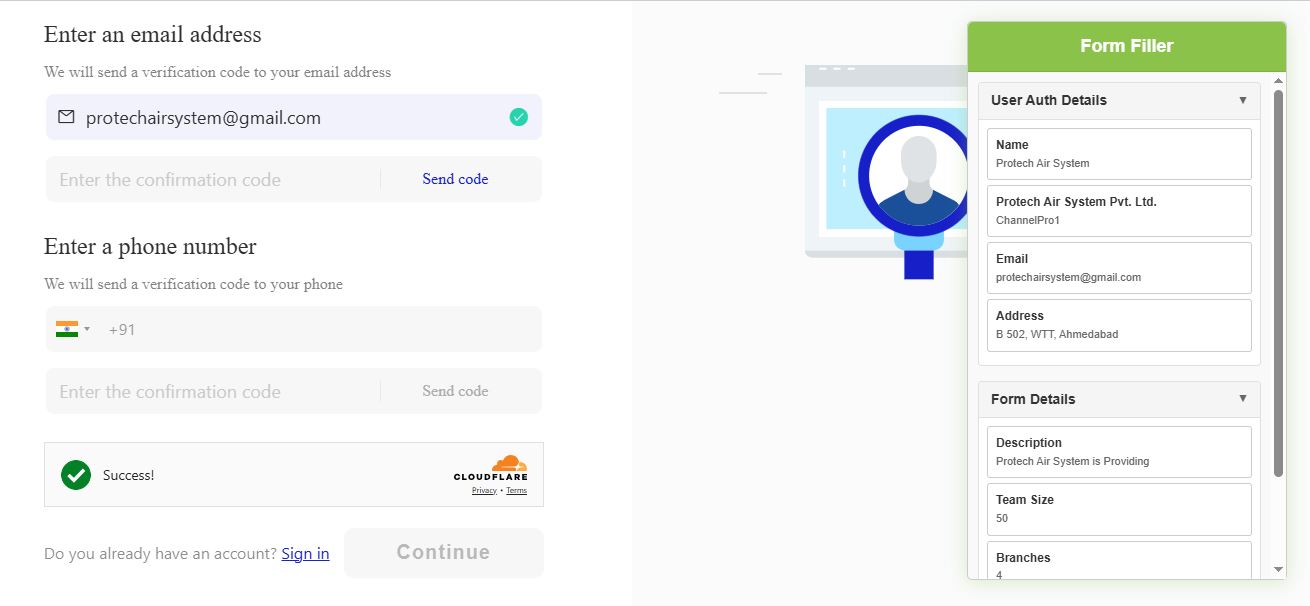AI FormBot automated form solution Ahmedabad