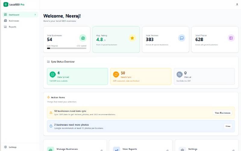 Local SEO Tool by Neesac.ai Ahmedabad
